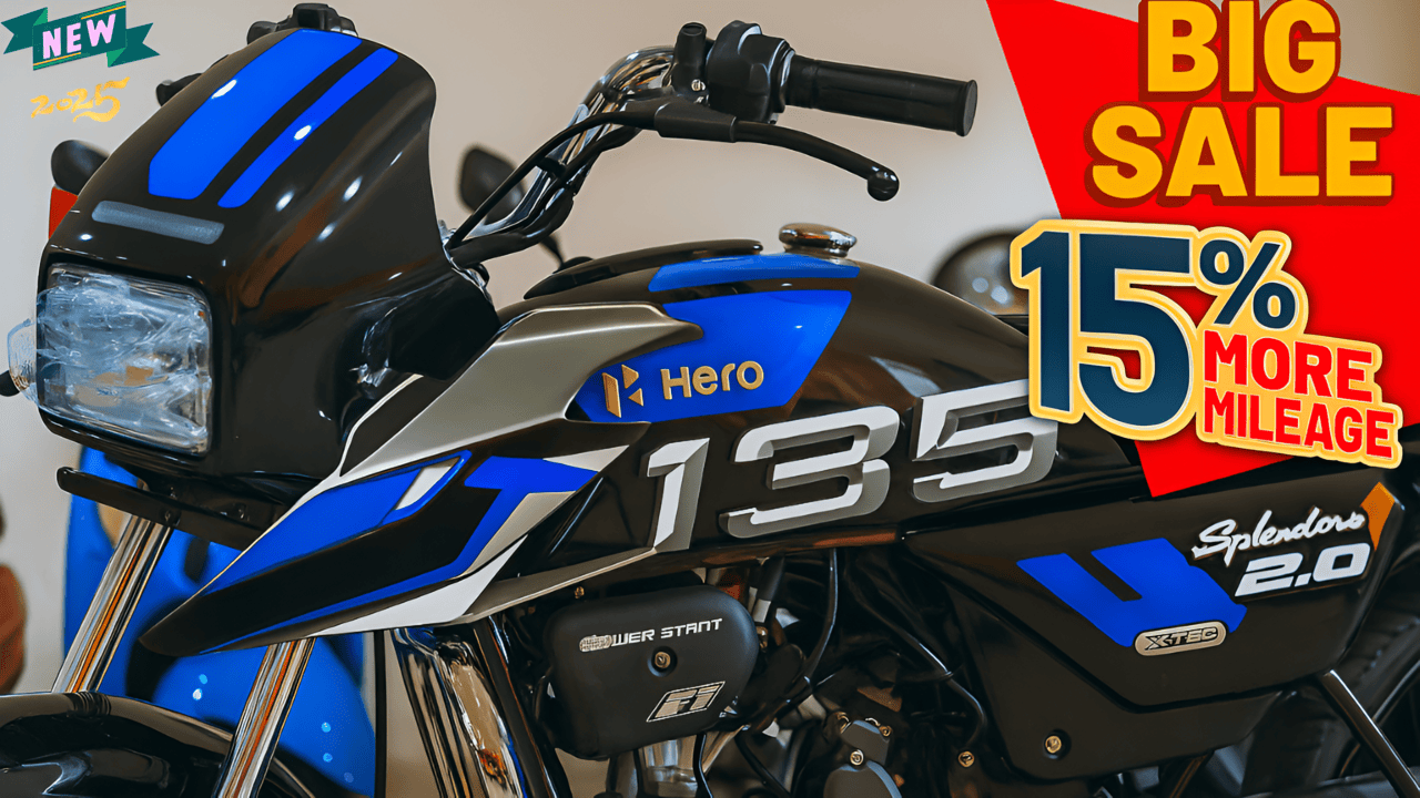 New Hero Splendor 125 ABS Launched 90 Kmpl Mileage, 125cc Power, & Smart Safety, Know Price And Features